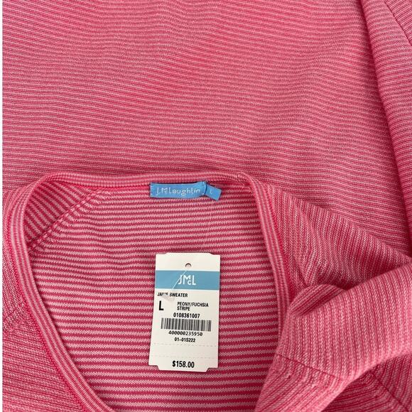 J. McLaughlin Janie Sweater in Peony/Fuchsia Stripe - Picture 7 of 10